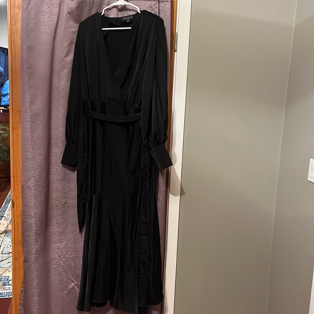 Eloquii Satin Maxi Dress